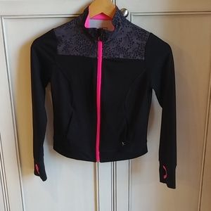 Danskin Now Black Running Jacket Size  M (7-8)